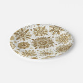 金ゴールド雪 ペーパープレート (アングル)