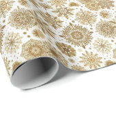 金ゴールド雪 ラッピングペーパー (ロールコーナー)