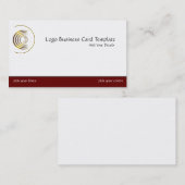 金ゴールド霊気ロゴ – シンプル三日月霊気ロゴ 名刺 (正面/裏面)