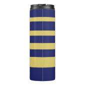 金ゴールド青ストライプの タンブラー (裏面)