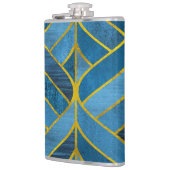 金ゴールド青パタグランジーン フラスク (左)