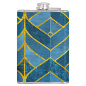 金ゴールド青パタグランジーン フラスク (裏面)