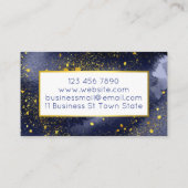 金ゴールド青手作りのバスボムソープのきらめき 名刺 (裏面)