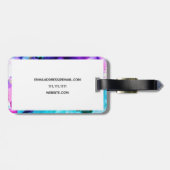 金ゴールド青紫水彩 ラゲッジタグ (裏面横)