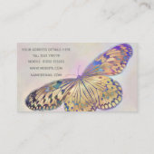 金ゴールド青蝶パターン 名刺 (裏面)
