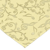 金ゴールド音楽は花パターンテーブルのランナーに注意します ロングテーブルランナー (コーナー)