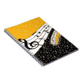 金ゴールド音楽テーマ ノートブック (右側)