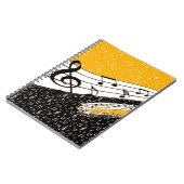 金ゴールド音楽テーマ ノートブック (左側)