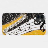 金ゴールド音楽テーマ Case-Mate iPhoneケース (裏面(横))