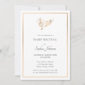 金ゴールド音符コンサート・リサイタル 招待状 (正面)