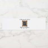 金ゴールド額縁記念水瓶ラベル ペットボトルラベル (シングルラベル)