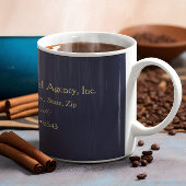 金ゴールド額飛行機の旅行代理店 コーヒーマグカップ