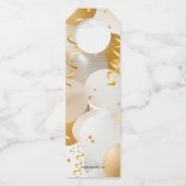 金ゴールド風船 ボトルネックタグ (裏面)