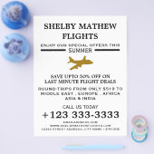 金ゴールド飛行機アイコン、エアライン広告ズフライヤー チラシ (シングル)