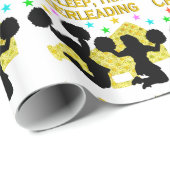 金ゴールド食べスリープチアリーティングデザイン ラッピングペーパー (ロールコーナー)