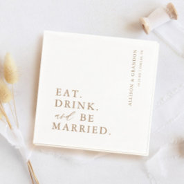 金ゴールド食べドリンクとリハ結婚したーサルディナー スタンダードカクテルナプキン