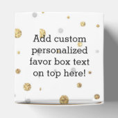 金ゴールド食べ紙吹雪飲料結婚した フェイバーボックス (上部)