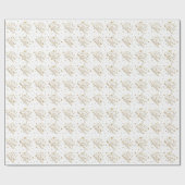 金ゴールド食べ紙吹雪飲料結婚した ラッピングペーパー (フラット)