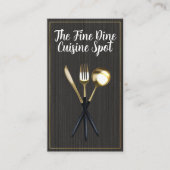 金ゴールド食具 名刺 (正面)