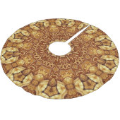 金ゴールド飾りツリースカート ブラッシュドポリエステルツリースカート (アングル)