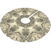 金ゴールド飾りツリースカート ブラッシュドポリエステルツリースカート (アングル)