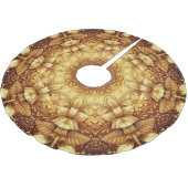 金ゴールド飾りツリースカート ブラッシュドポリエステルツリースカート (アングル)