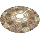 金ゴールド飾りツリースカート ブラッシュドポリエステルツリースカート (アングル)