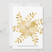 金ゴールド飾りパーティー 招待状 (裏面)