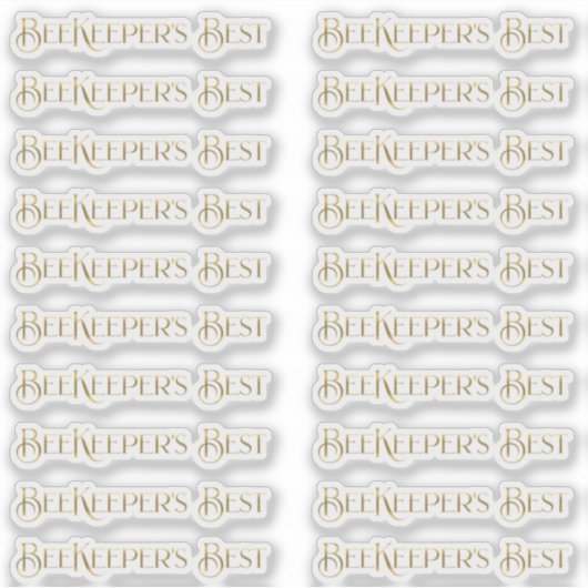 金ゴールド養蜂家の最高の蜂蜜の製品ラベル シール (正面)