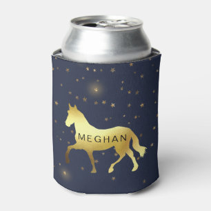 金ゴールド馬の星モノグラム 缶クーラー