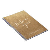 金ゴールド高校1年生の年名帳 ノートブック (右側)