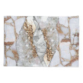 金ゴールド高級エレガント液体テクスチャ 枕カバー (裏面)