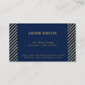 金ゴールド高級ビジネスソリューション 名刺 (裏面)