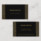 金ゴールド高級ビジネスソリューション 名刺 (正面/裏面)