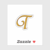 金ゴールド高級モノグラムT シール (シート)