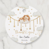 金ゴールド魅力的星空の眠るライオン フェイバータグ (正面)