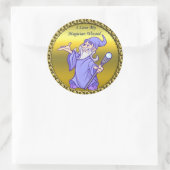 金ゴールド魔法魔術師の魔術師パープルウィザード ラウンドシール (バッグ)