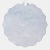 金ゴールド魚おもしろいメリークリスマスツリー雪ホリデーパーティー オーナメントカード (裏面)