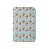 金ゴールド魚と石鹸の泡 バスマット (正面縦)