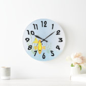 金ゴールド魚鉢の時計 ラージ壁時計 (ホーム)