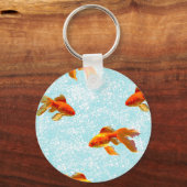 金ゴールド魚 キーホルダー (正面)