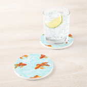 金ゴールド魚 コースター (側面)