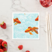 金ゴールド魚 スタンダードカクテルナプキン (インサイチュ)