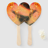 金ゴールド鮮やかハンドファン ハンドファン (正面&裏面)