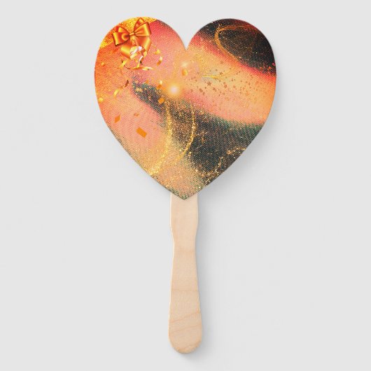 金ゴールド鮮やかハンドファン ハンドファン (正面)