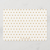 金ゴールド鹿とフローラ写真サンキューカード サンキューカード (裏面)