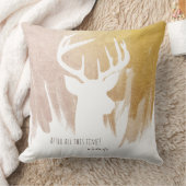 金ゴールド鹿パトロス枕 クッション (ブランケット)