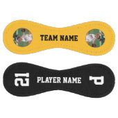 金ゴールド黄カスタム色プレイヤーの写真名と番号 ソフトボール (パネル)