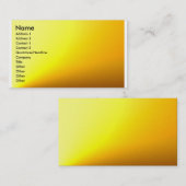 金ゴールド黄色く明白なプロフィールカード 名刺 (正面/裏面)