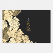 金ゴールド黄50周年記念 ラッピングペーパーシート (正面)